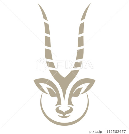 antelope logo vector illustrations design icon logo 112582477