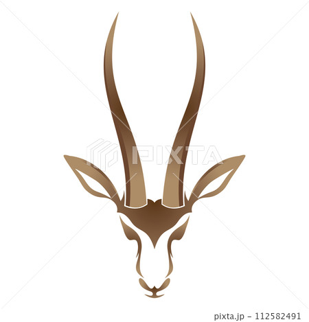 antelope logo vector illustrations design icon logo 112582491