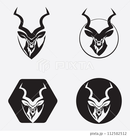 antelope logo vector illustrations design icon logo antelope logo vector illustrations design icon logo 112582512
