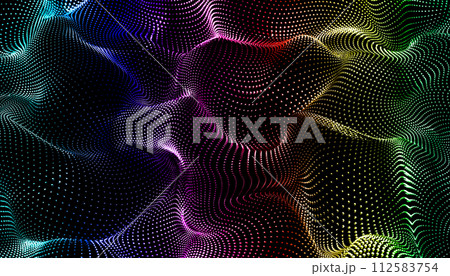 Abstract multicolored background. Music waves style.3d illustration. Abstract multicolored background. Music waves style.3d illustration. 112583754