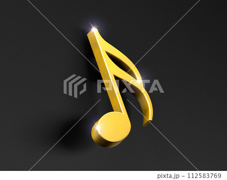 Music background. Golden musical notes on black background.3d illustration. Music background. Golden musical notes on black background.3d illustration. 112583769
