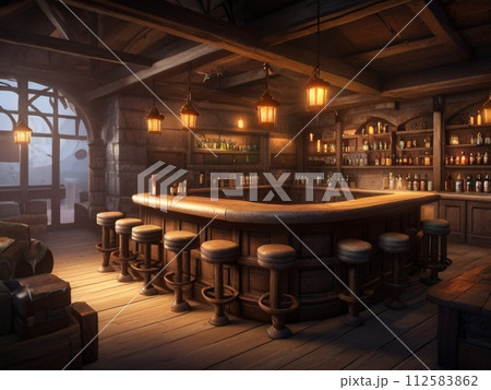 【RPG風背景】ゲームや小説、イラストやZOOM等の背景等に使いやすいファンタジー背景 112583862