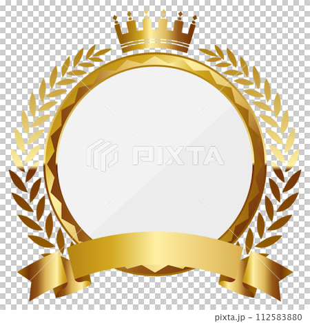 Luxury emblem white and gold Luxury emblem white and gold 112583880