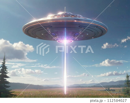 ビ-ムを放つUFO ビ-ムを放つUFO 112584027