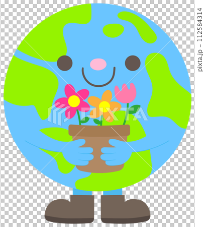world earth day keep planting flower vector illustration world earth day keep planting flower vector illustration 112584314