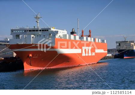 停泊中の貨物船(東京都江東区有明) 停泊中の貨物船(東京都江東区有明) 112585114