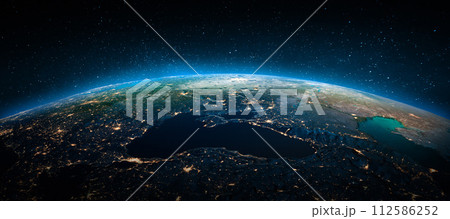 Black sea from space 112586252