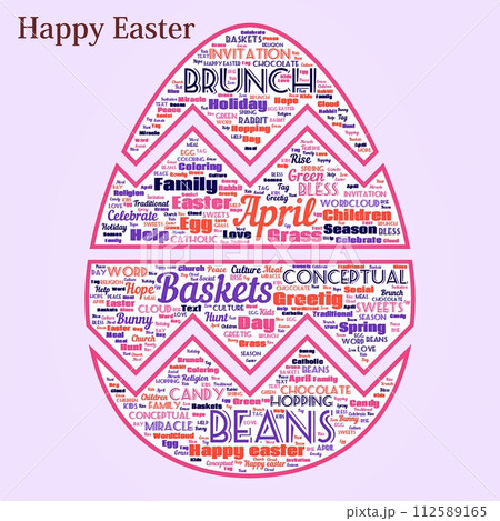 Word cloud of the Happy Easter as background 112589165