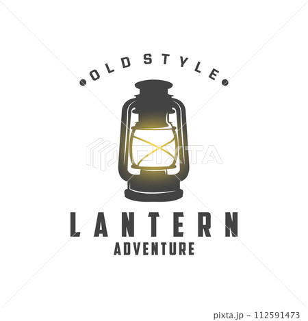 Lantern Logo Design Street Lamp Old Classic Vintage Minimalist Illustration Template Lantern Logo Design Street Lamp Old Classic Vintage Minimalist Illustration Template 112591473