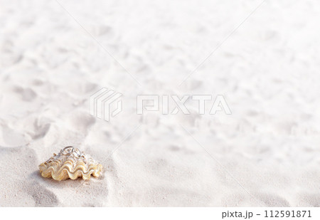 Romantic tropical scene on beach Romantic tropical scene on beach 112591871