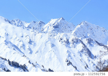 北アルプス後立山連峰 3月の不帰ノ嶮 北アルプス後立山連峰 3月の不帰ノ嶮 112592756