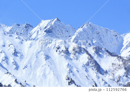 北アルプス後立山連峰 3月の不帰ノ嶮 北アルプス後立山連峰 3月の不帰ノ嶮 112592766