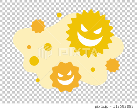 花粉のイメージ_ベクターイラスト 花粉のイメージ_ベクターイラスト 112592885