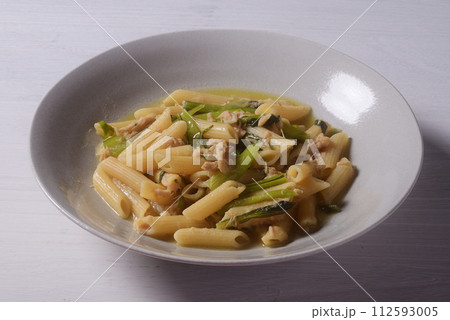 ツナと小松菜のペンネパスタ 112593005