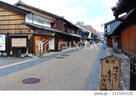 岐阜城下の古い街並み (岐阜県岐阜市川原町) 岐阜城下の古い街並み (岐阜県岐阜市川原町) 112593128