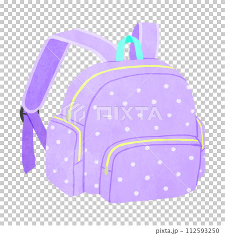 紫色背包插畫 紫色背包插畫 112593250