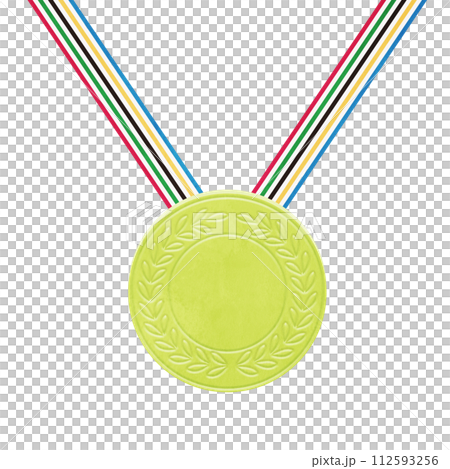 Illustration of gold medals Illustration of gold medals 112593256