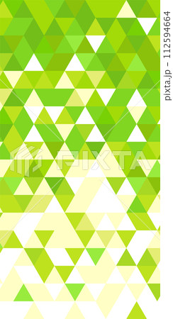 背景イラスト_三角形モザイク_緑 112594664
