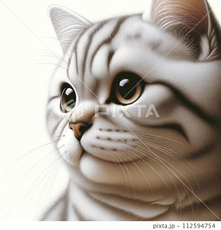 写実的な猫のイラスト 写実的な猫のイラスト 112594754
