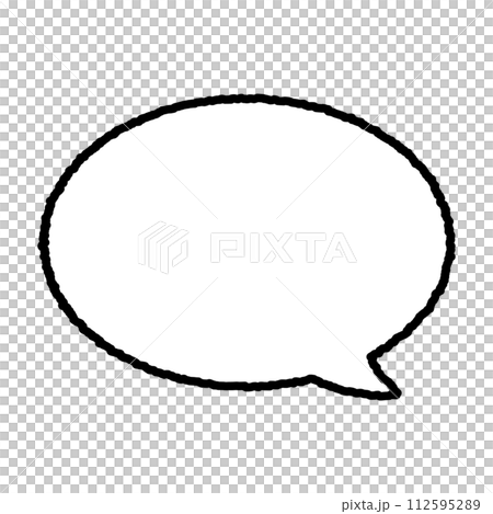 シンプルな吹き出し シンプルな吹き出し 112595289