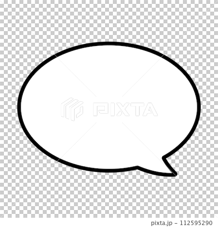 シンプルな吹き出し 112595290