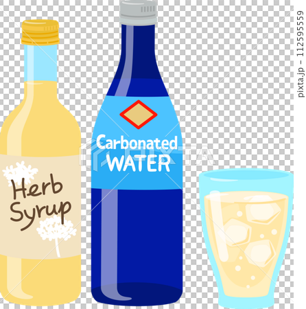 syrup with soda syrup with soda 112595559