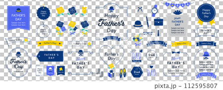 父親節設計理念集（英文字母）白色背景 112595807