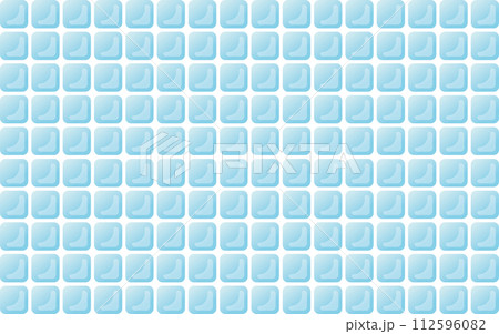 艶があって角が丸い水色のタイルの背景a 112596082