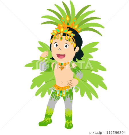 リオのカーニバルのイラスト 112596294