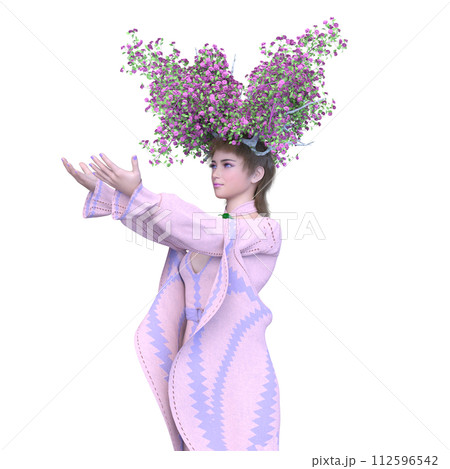 花冠を付けた妖精 112596542