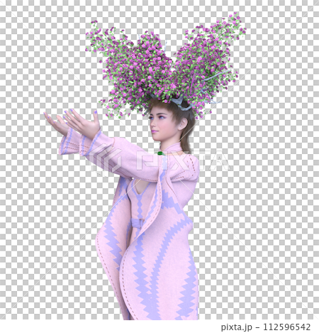 花冠を付けた妖精 112596542