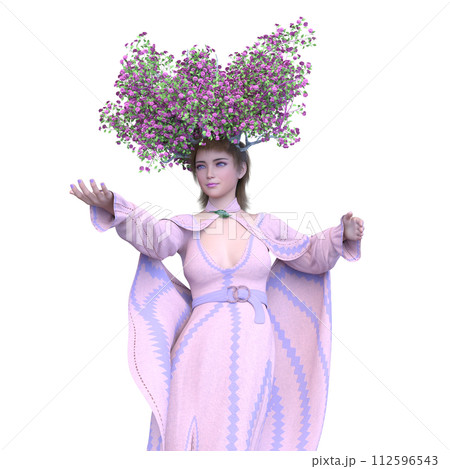 花冠を付けた妖精 112596543