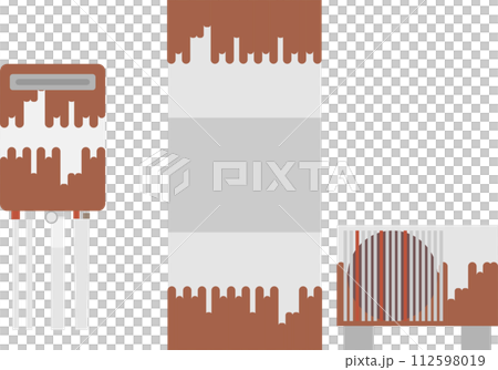 錆びた給湯器のイメージ素材セット 錆びた給湯器のイメージ素材セット 112598019