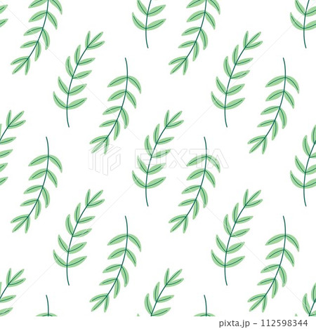 Natural rustic foliage seamless pattern 112598344