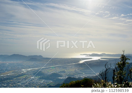 右田ヶ岳山頂からの防府の風景 112598539