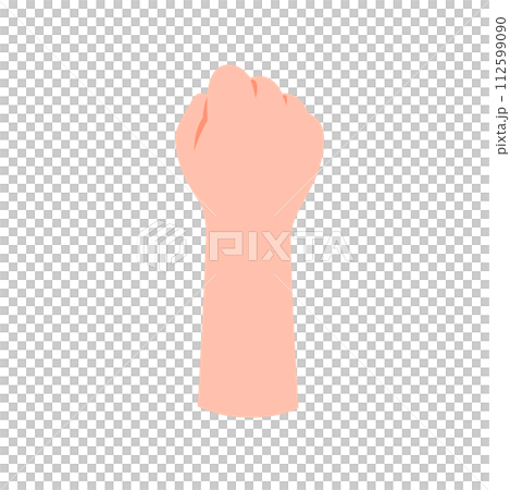 腕_軽くこぶしを握る 腕_軽くこぶしを握る 112599090