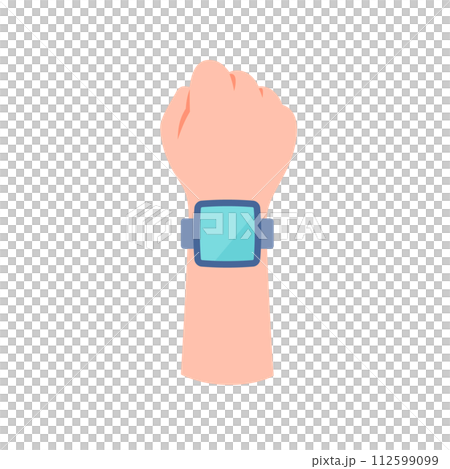 腕にスマートウォッチ　画面なし 112599099