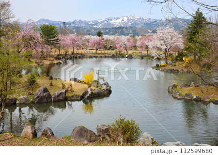 桜花満開の銭淵公園 桜花満開の銭淵公園 112599680