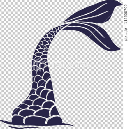美人魚的尾巴簡筆畫 美人魚的尾巴簡筆畫 112600709
