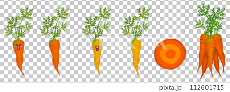 Vegetable Illustration - Character - Carrot 112601715