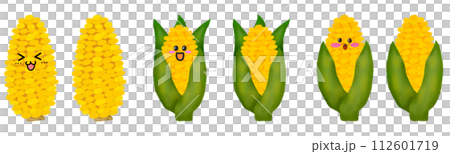 Vegetable Illustration - Character - Corn 112601719