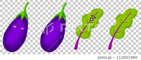 Vegetable Illustration - Character - Eggplant Vegetable Illustration - Character - Eggplant 112601960