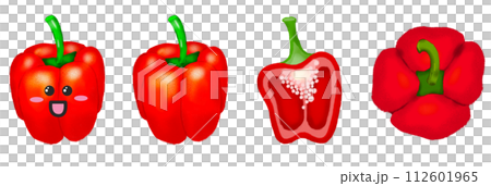 Vegetable Illustration - Character - Paprika Vegetable Illustration - Character - Paprika 112601965