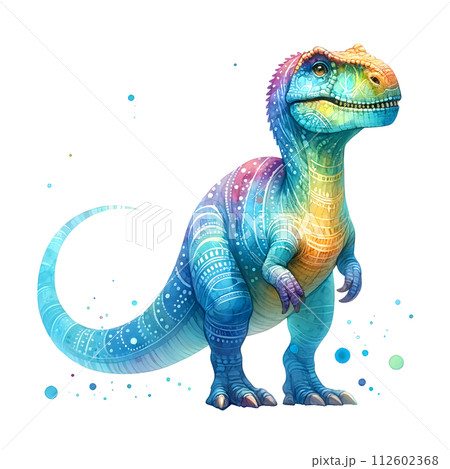 dinosaur isolated on white background 112602368