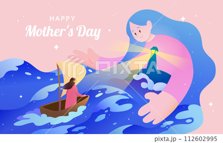 Heartwarming Mothers Day card 112602995