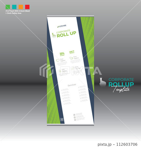 roll up banner for any best use 112603706