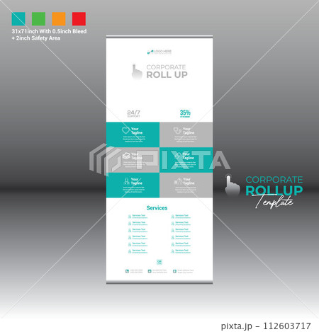roll up banner for any best use 112603717