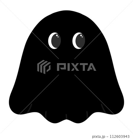 Cute Black Ghost Cartoon illustration Kawaii Ghost Cute Slime Kawaii Slime Cute Black Ghost Cartoon illustration Kawaii Ghost Cute Slime Kawaii Slime 112603943