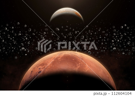 The Main Asteroid Belt between Mars and Jupiter. The Main Asteroid Belt between Mars and Jupiter. 112604104