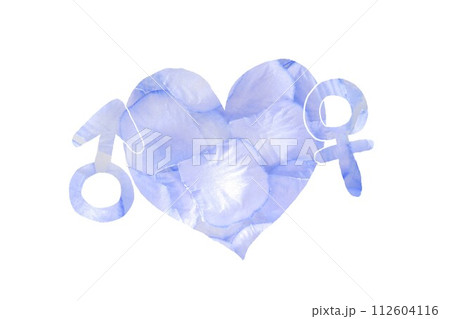 紫陽花と両思いの男女 紫陽花と両思いの男女 112604116